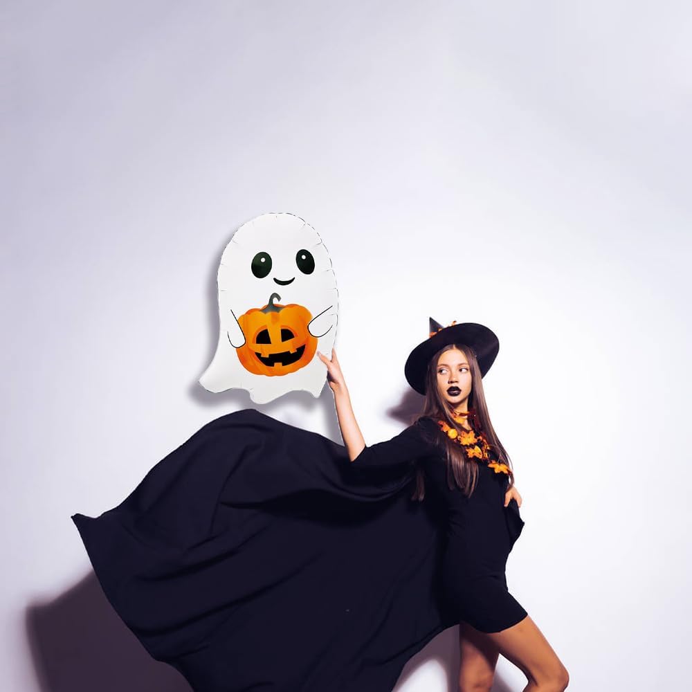 Ghost Balloons Halloween Decor Set 5 Pcs