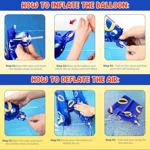 Cartoon Blue Hedgehog Birthday Banner Decorations