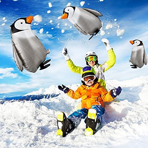 Aoriher 9 Piece Walking Penguin Balloons Party Decorations