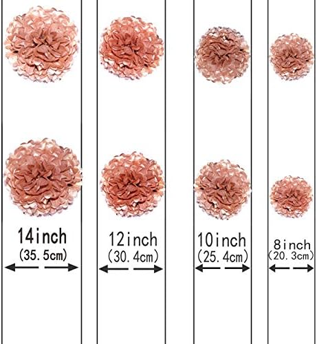 Rose Gold Bachelorette Party Hanging Decorations 20Ct
