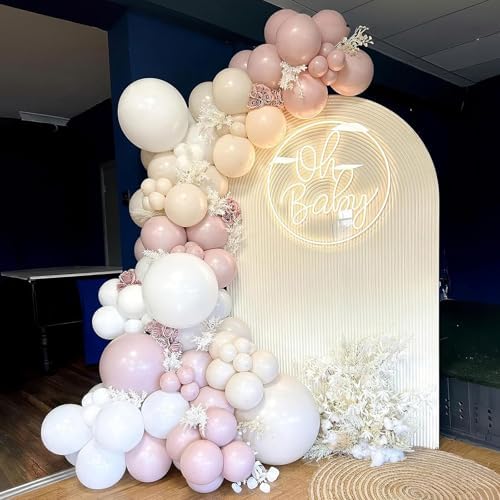 Pink Balloons 113Pcs Different Sizes Boho Decor Kit