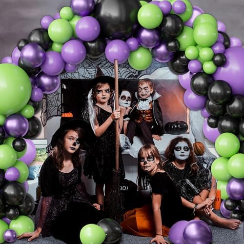 OuMuaMua Halloween Balloon Garland Arch Kit