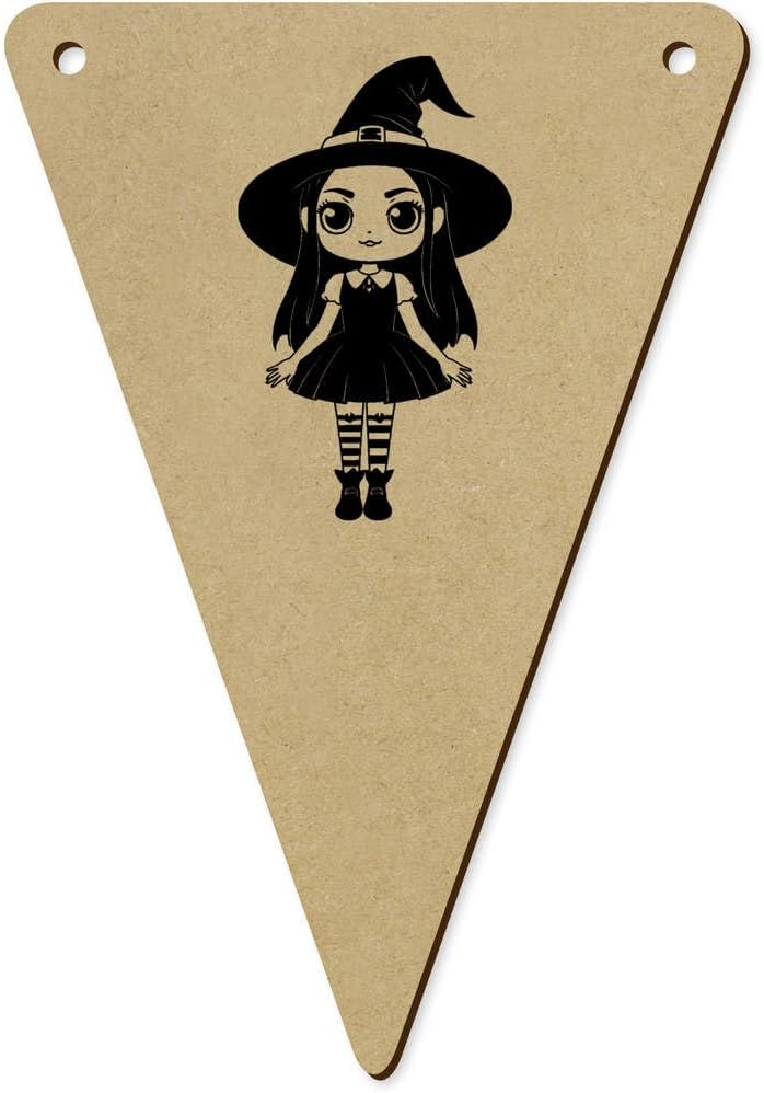 5 Piece Cute Wicked Witch Bunting Flags