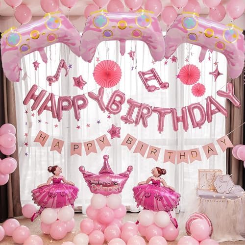 Video Game Balloons 4PCS 26 Inch Birthday Party Decorations