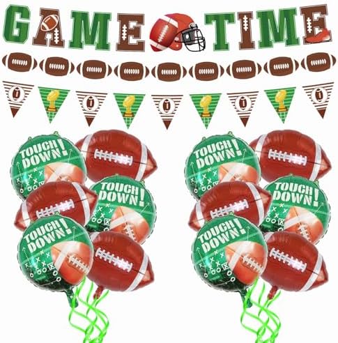 Football Theme Party Supplies Game Time Banners