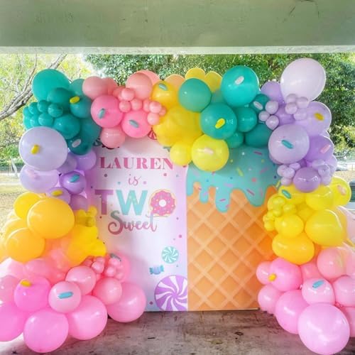 Isndare Rainbow Balloons Arch Kit for Birthday Party Decorations