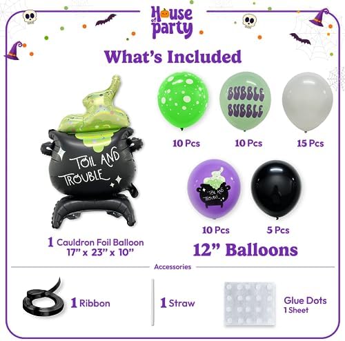 HOUSE OF PARTY 50PCS Halloween Balloons Arch Kit