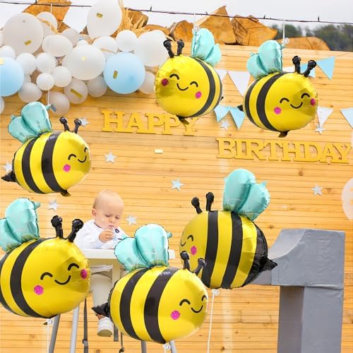 4 Pack Cute Honeybee Balloons Birthday Party Decorations