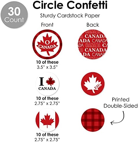 Big Dot of Happiness Canada Day Decor Kit - 51 Pieces