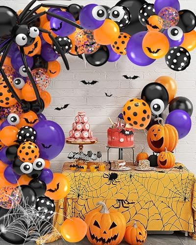 126 Pcs Halloween Balloon Garland Arch Kit 1