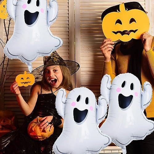 White Ghost Foil Balloons Halloween Party Decorations 3pcs Set
