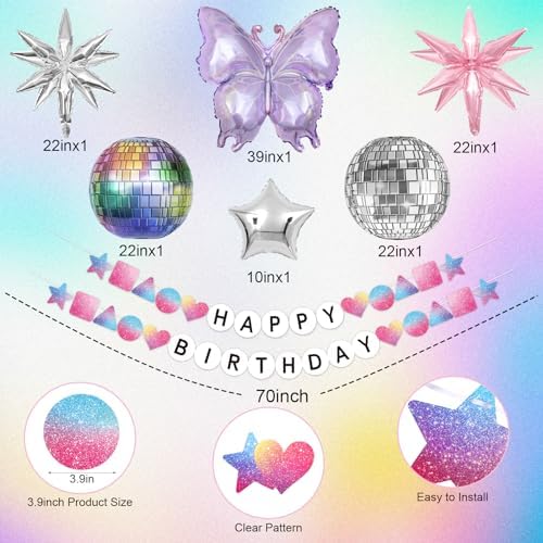 136Pcs Music Birthday Balloon Decor Kit