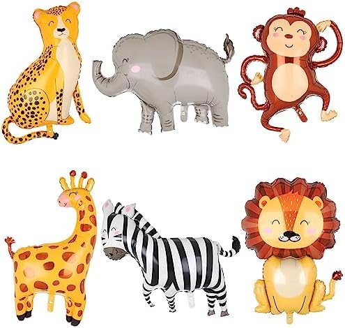 Jungle Safari Animal Balloons Birthday Decor Kit