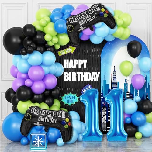 11th Birthday Game Balloons Arch Kit