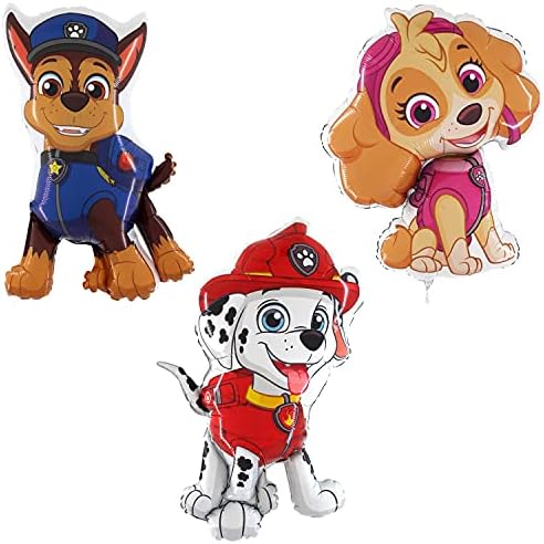 Toyland Pack Of 3 Paw Patrol Foil Balloons - Marshall Skye Chase