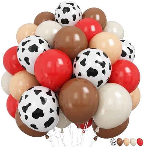 Froova Western Cowgirl Balloons 60 Pcs Party Decor