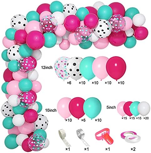 142Pcs Surprise Party Balloons Garland Kit with 5 Tools