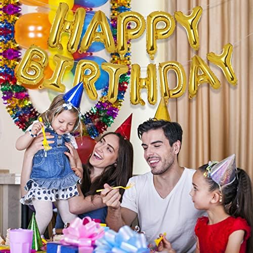 Accevo Happy Birthday Balloons 16 Inch Mylar Decorations