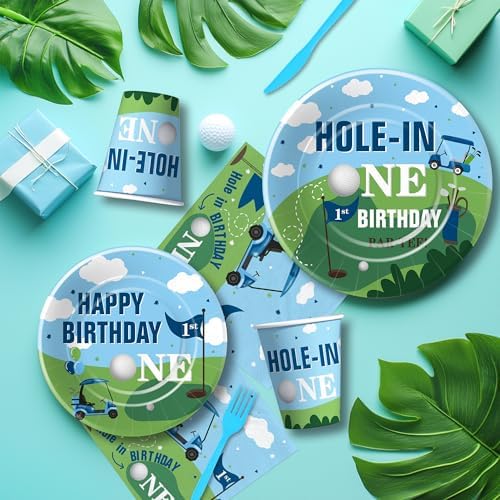 Golf Theme Hole In One Birthday Party Supplies