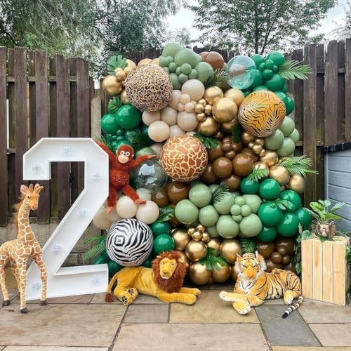 Wildlife Animal Balloons Pack for Kids Birthday Party Decorations