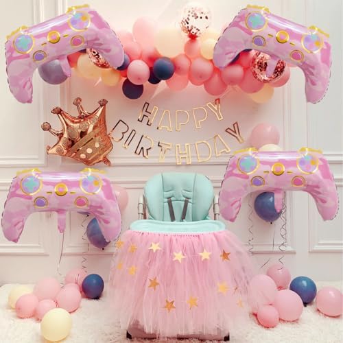 Video Game Balloons 4PCS 26 Inch Birthday Party Decorations