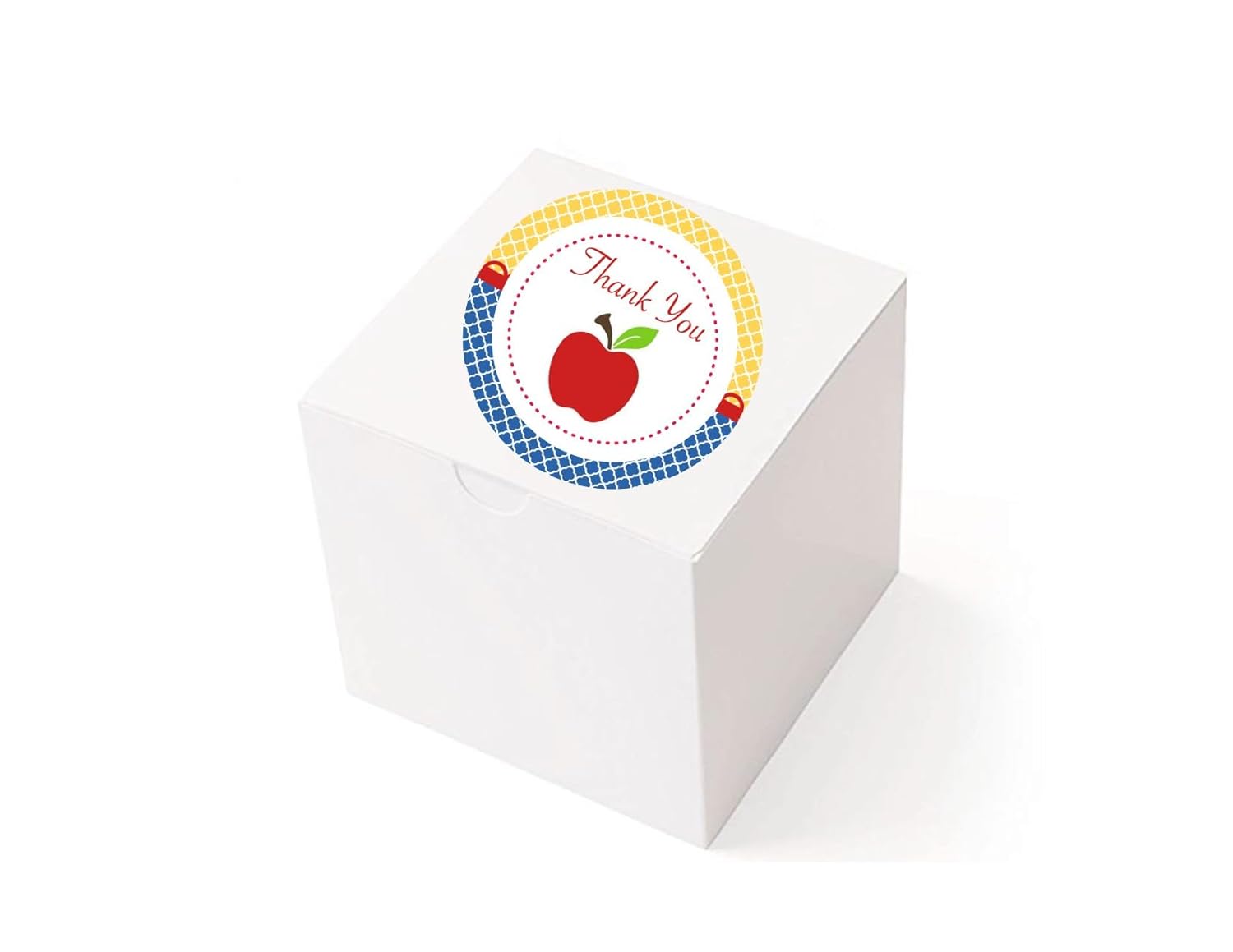 Snow White Apple Thank You Stickers 24 Pcs
