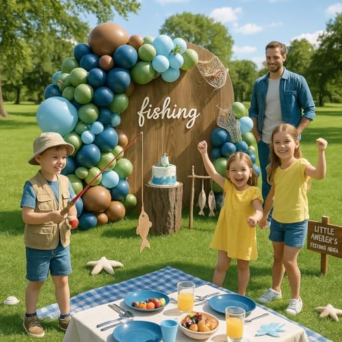 CROSSFINGERS Fishing Balloon Arch Garland Kit