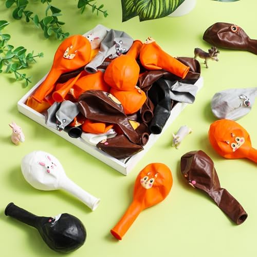 45 Pcs Woodland Animal Balloons 12 Inch Party Decor