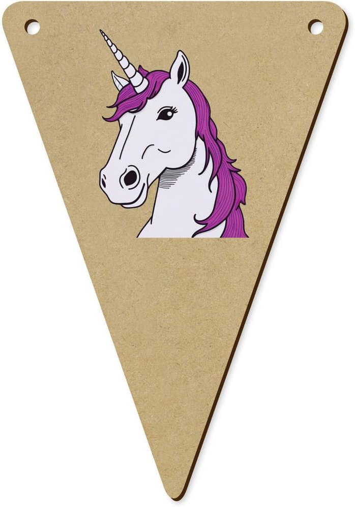 5 x 140mm Dream Unicorn Wooden Bunting Flags