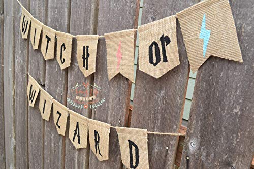 Handmade Harry Potter Banner Wizard Witch Baby Shower Gender Reveal
