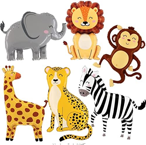 Wildlife Animal Balloons Pack for Kids Birthday Party Decorations