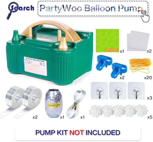 PartyWoo 127 Pcs Red Balloons Matte Latex