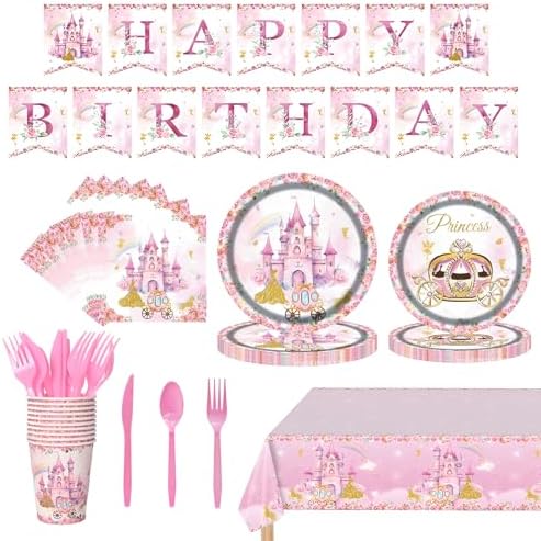 Princess Birthday Supplies Set for Kids
