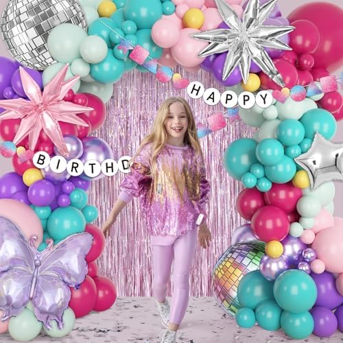 136Pcs Music Birthday Balloon Decor Kit