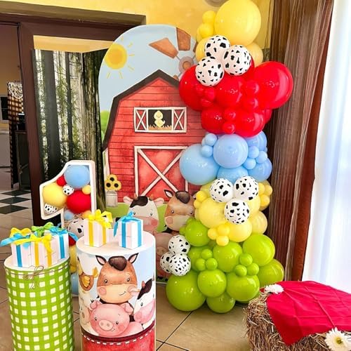 138Pcs Farm Animal Balloon Arch Kit for Birthday Parties