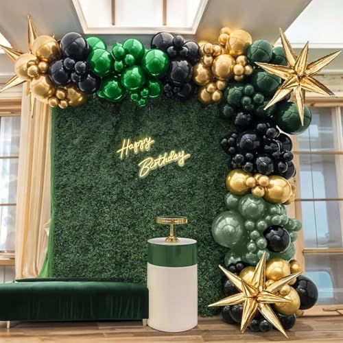 TAOYE 12 Inch 60 Pcs Green Brown Balloons Set