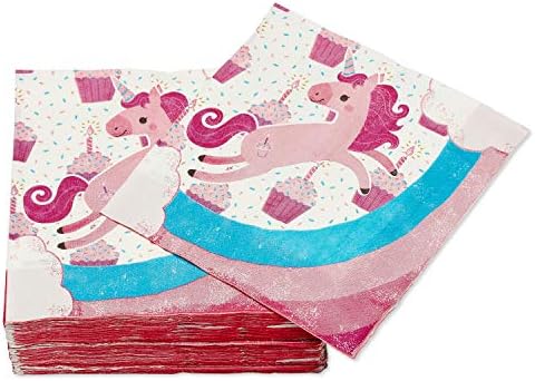 American Greetings Unicorn Party Napkins 80-Count