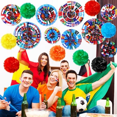 Outus 21 Pcs International Flags Classroom Decorations