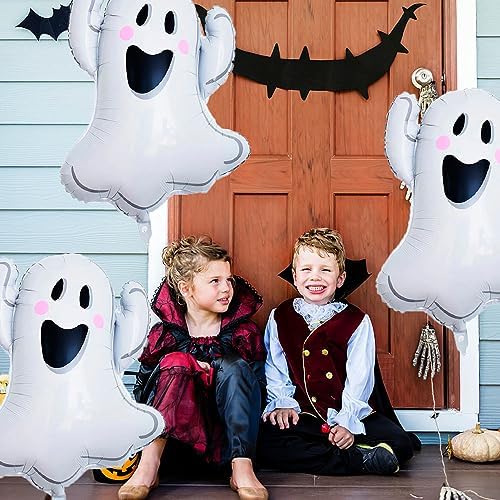 White Ghost Foil Balloons Halloween Party Decorations 3pcs Set