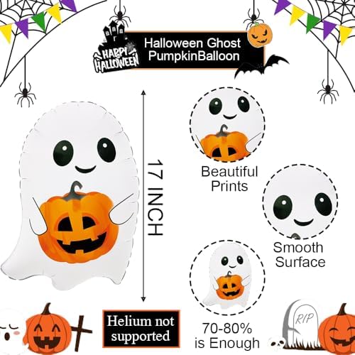 Ghost Balloons Halloween Decor Set 5 Pcs