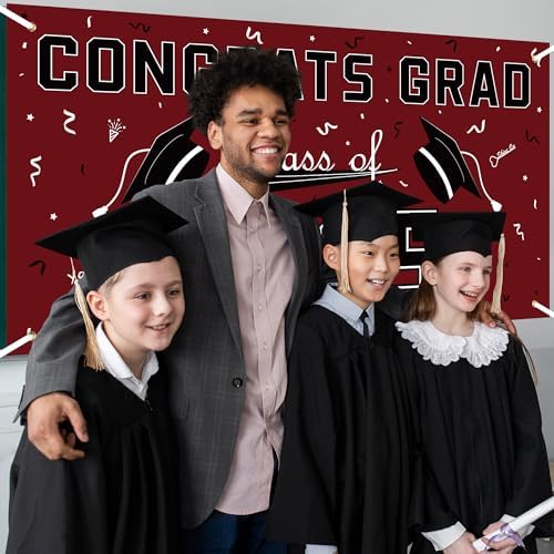 2025 Graduation Decorations Maroon Banners