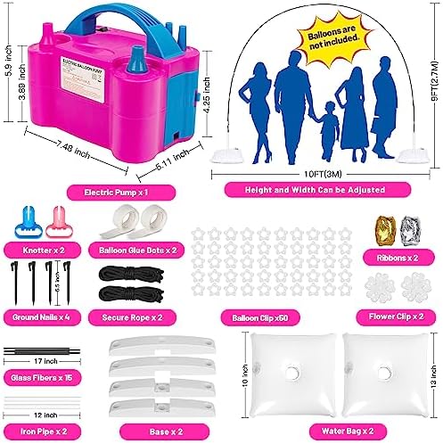 Toosci Balloon Arch Kit and Pump for Parties