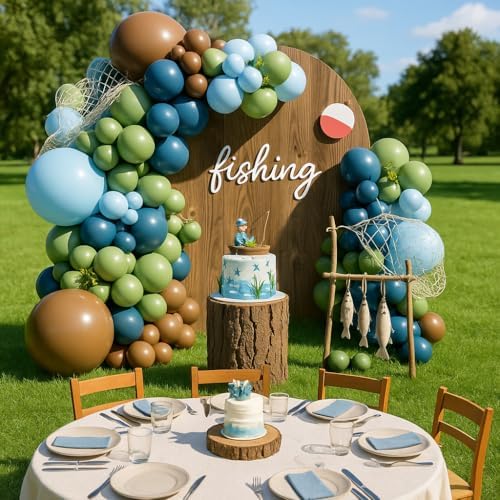 CROSSFINGERS Fishing Balloon Arch Garland Kit