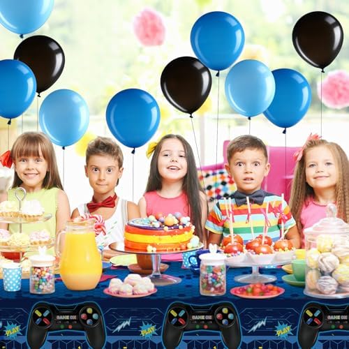Video Game Birthday Party Decorations Set with Backdrop and Balloons