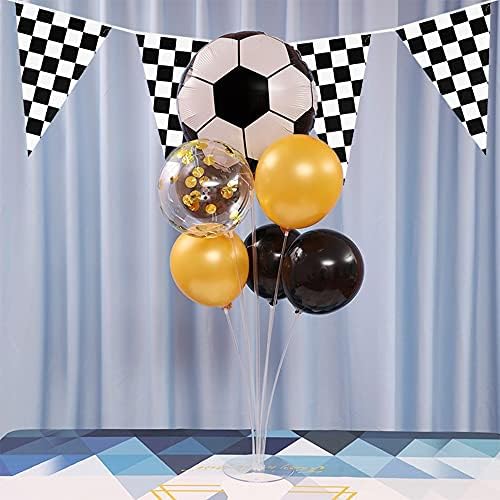 100 Ft Black and White Checkered Racing Banner Flags for Parties