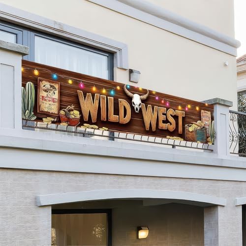 Wild West Decor Banner 118 x 20 Inches