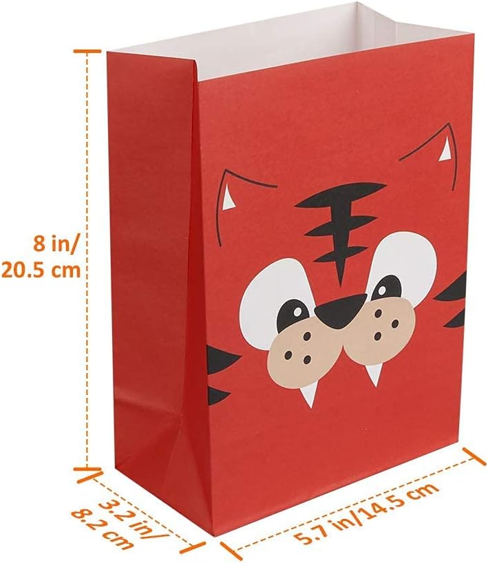 Mocoosy 24 Pack Animal Party Favor Bags for Kids