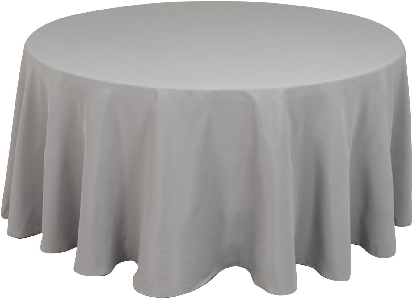 Balsa Circle 120 Inch Silver Round Tablecloth