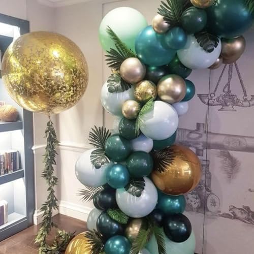 FEYG Teal Balloons 60 Pcs 12 Inches Set