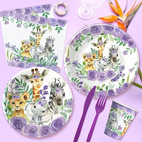 Safari Jungle Party Decorations Set 24pcs